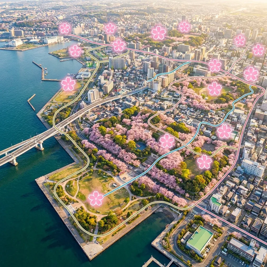 인천 벚꽃 명소 지도와 드라이브 코스