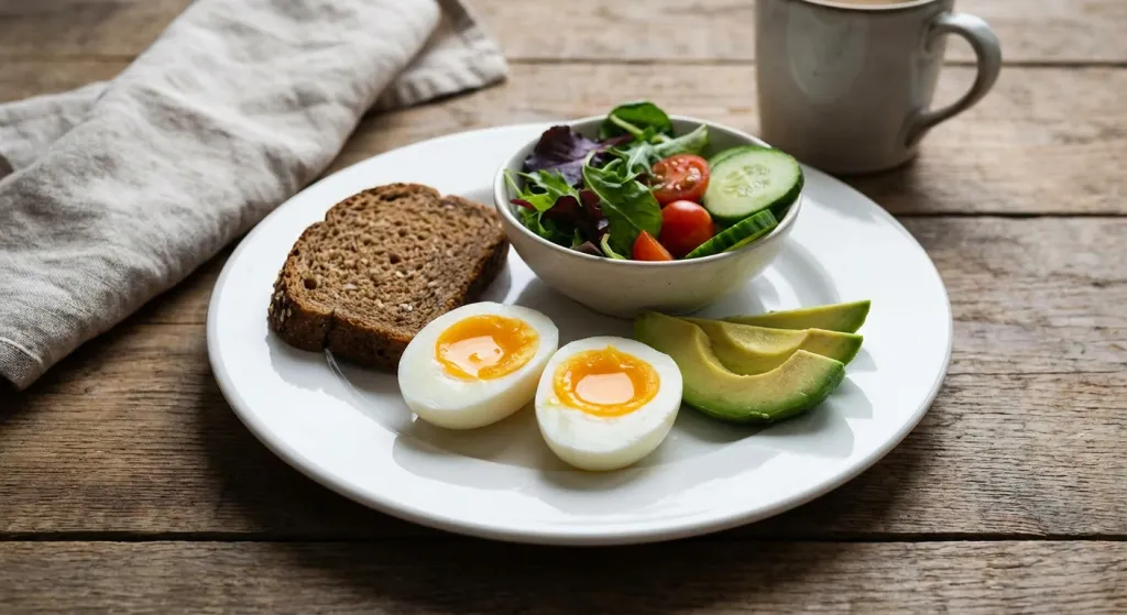 혈당 관리를 위한 삶은계란과 건강한 아침 식사