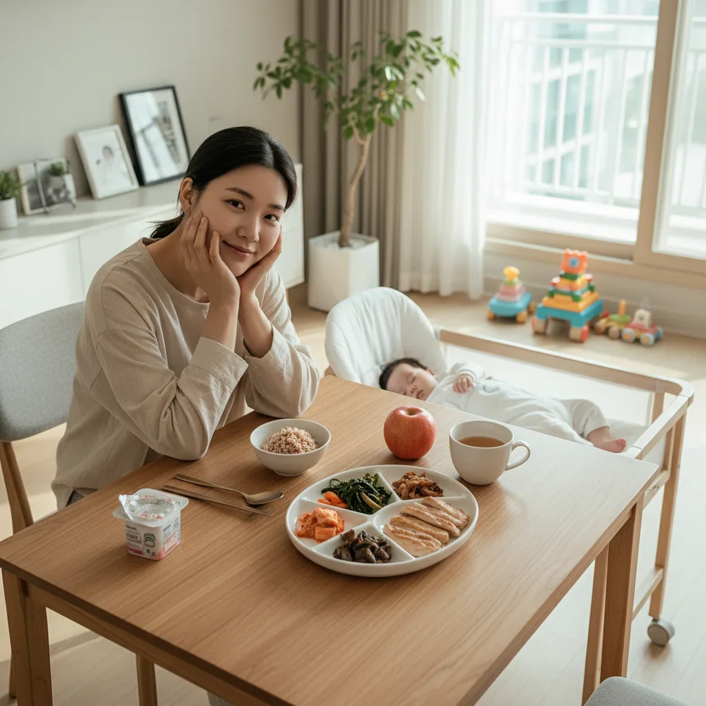 출산 후 다이어트 식단의 현실적 접근법 관련 시각 자료