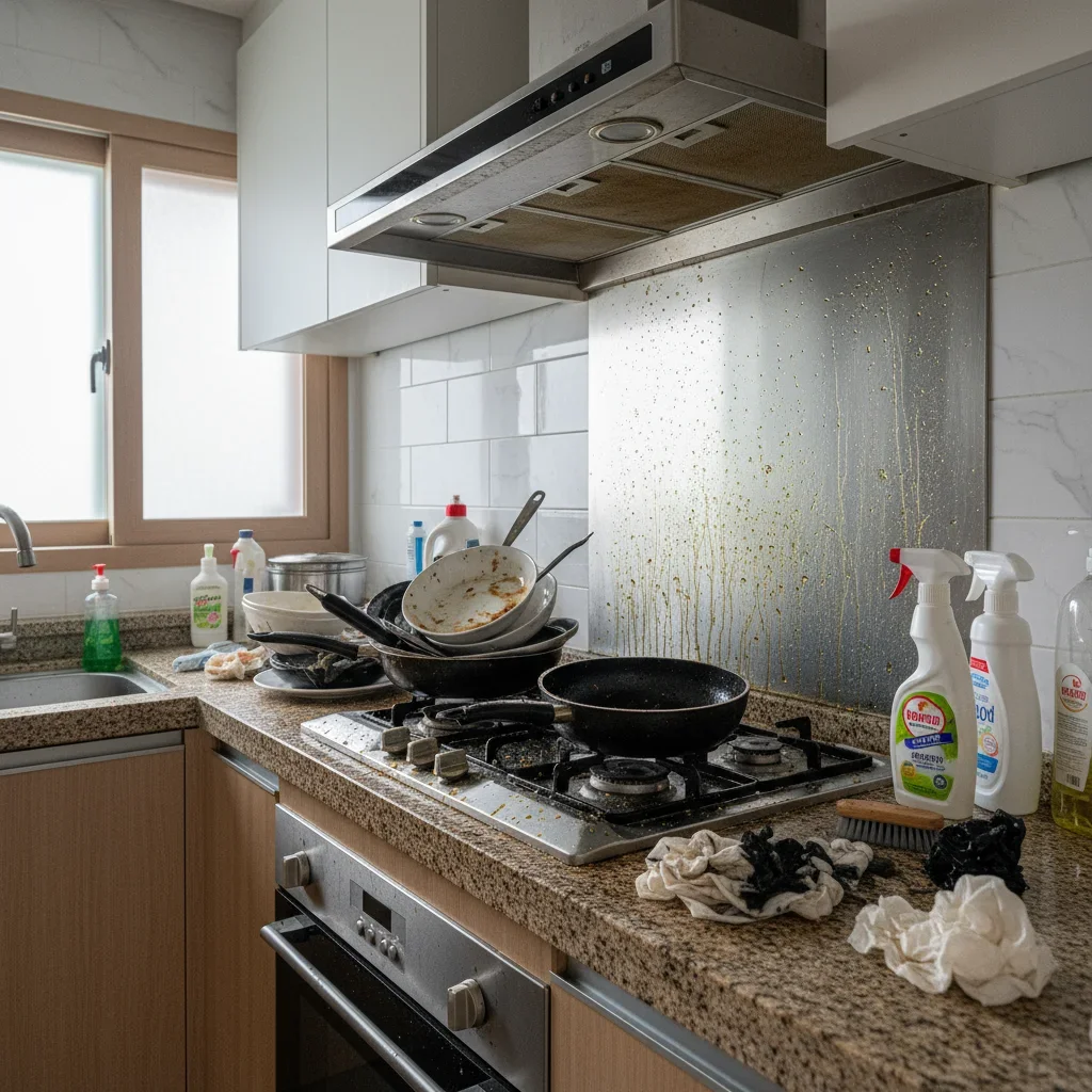 주방 기름때, 이제 그만 포기하세요 관련 시각 자료