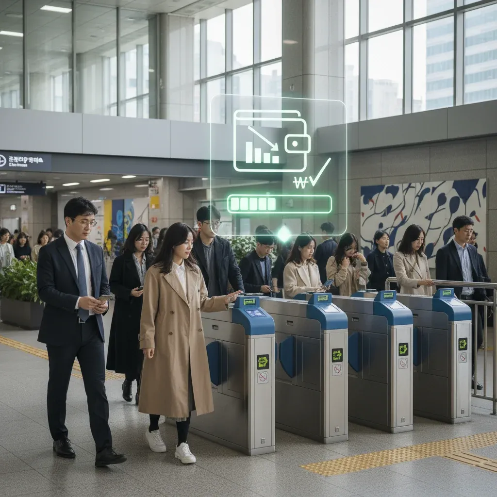 대중교통 요금 할인 자동 적용 관련 시각 자료
