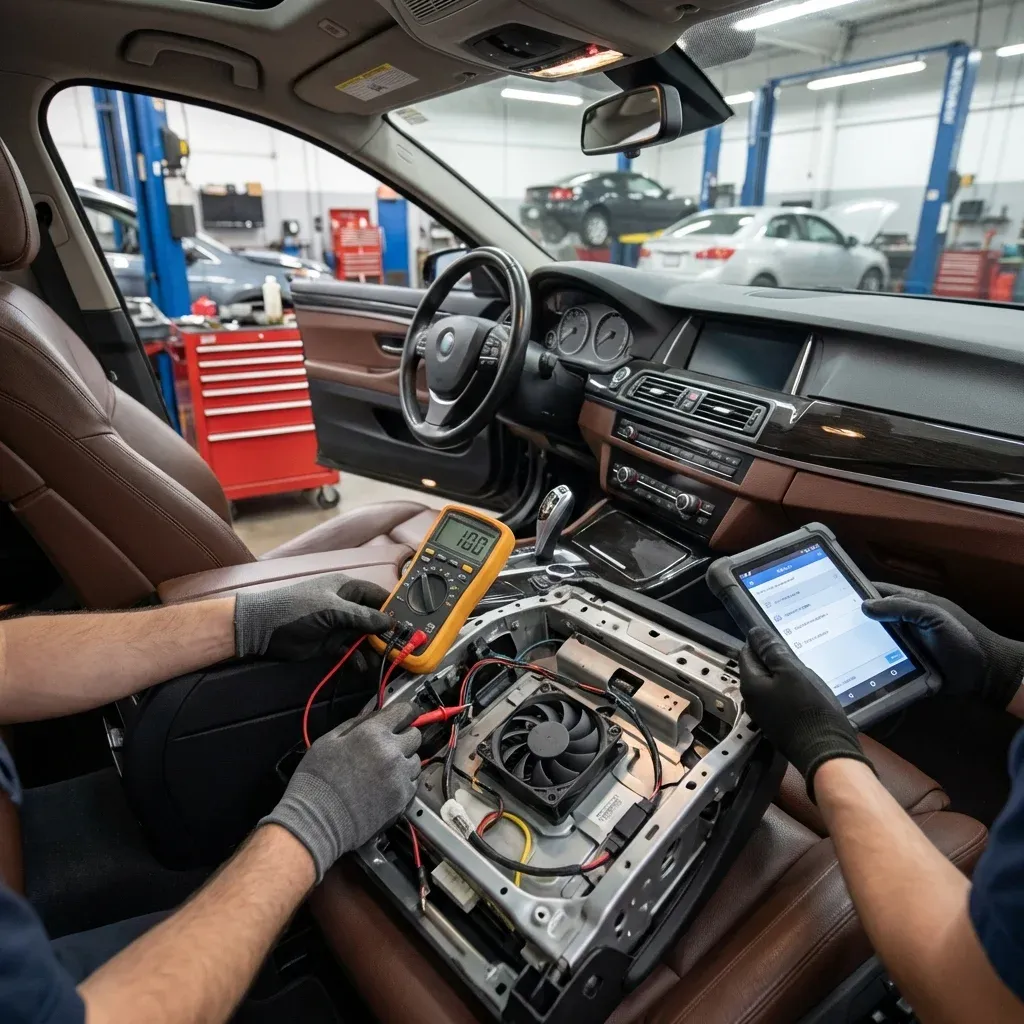 자동차 통풍시트 점검 및 수리 과정