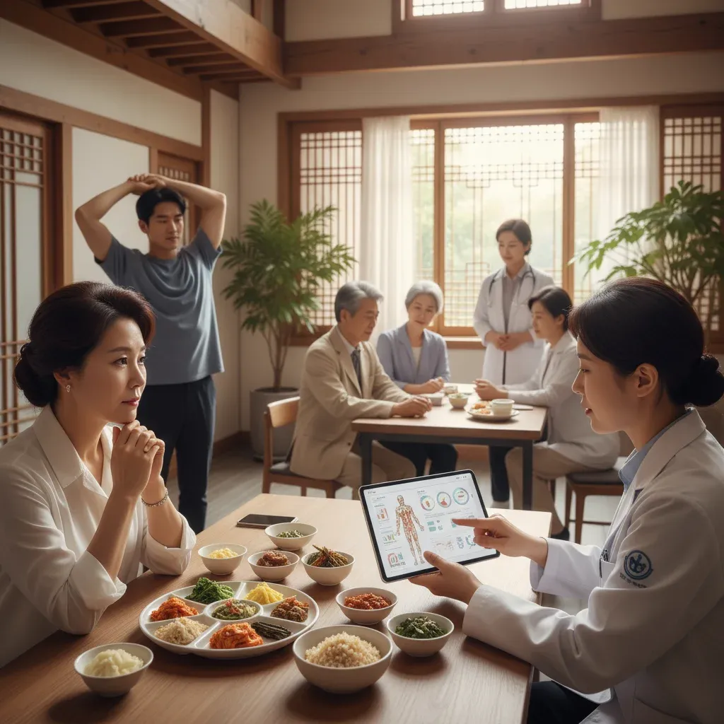 개인의 체질과 건강 상태 고려 관련 시각 자료