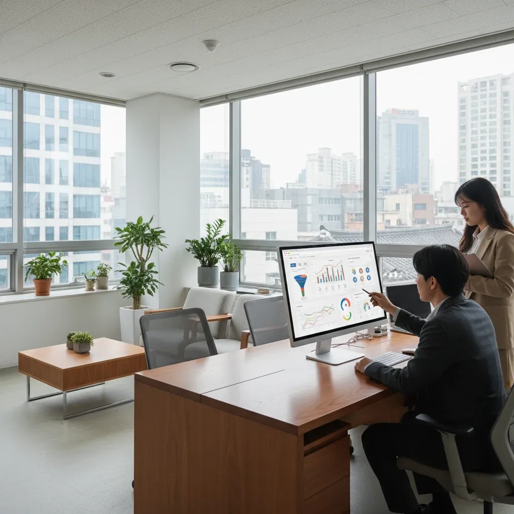 구글 애널리틱스로 트래픽 패턴 분석 관련 시각 자료