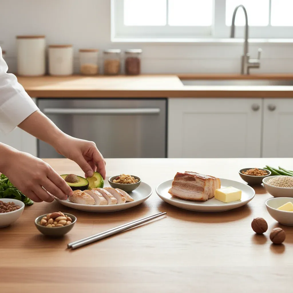 포화지방 줄이고 불포화지방 늘리기 관련 시각 자료