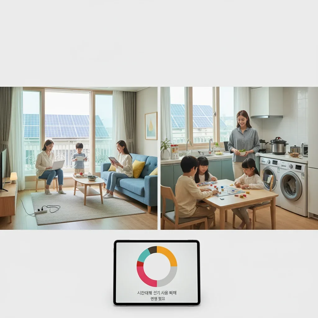 시간대별 전기 사용 패턴 바꾸기 관련 시각 자료