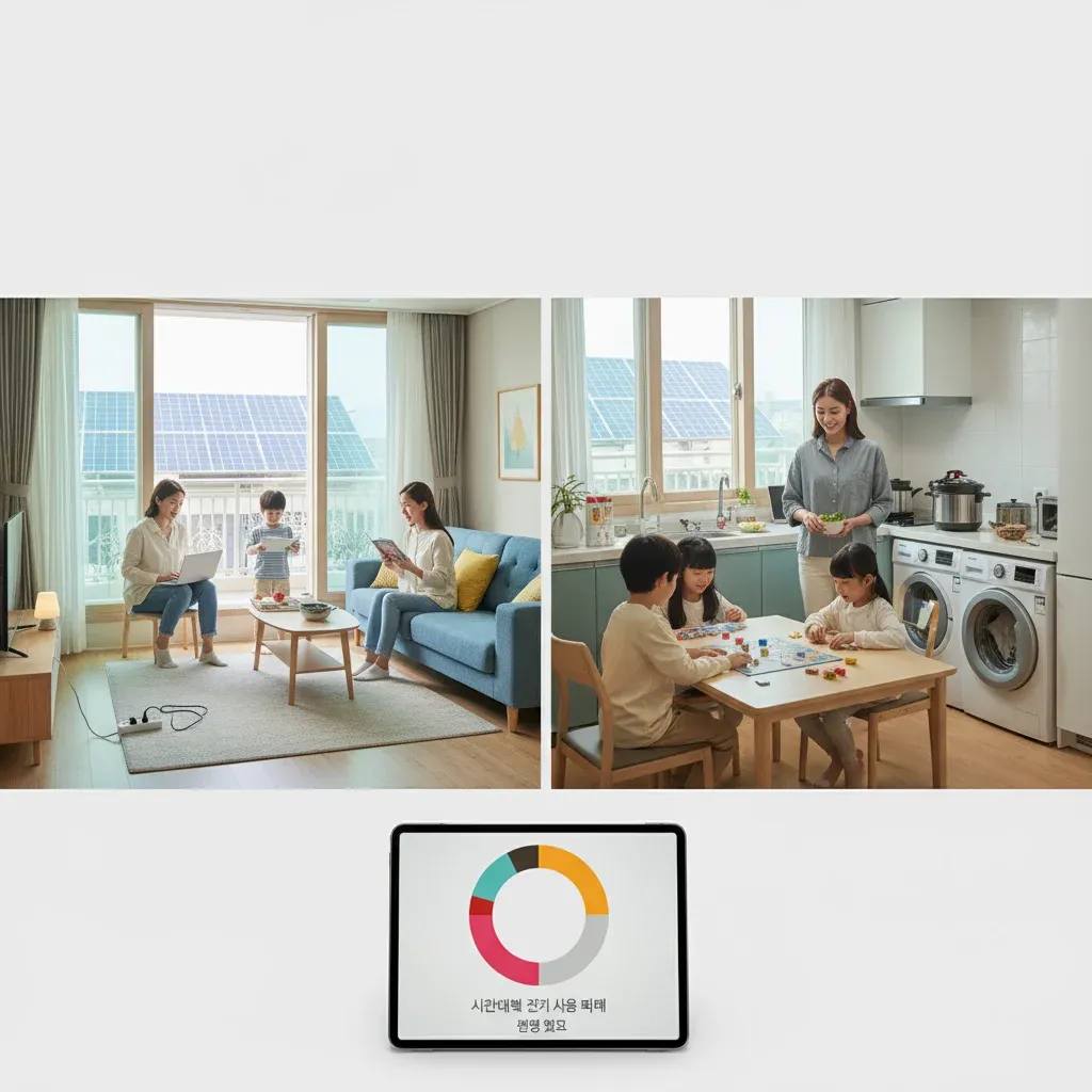시간대별 전기 사용 패턴 바꾸기 관련 시각 자료