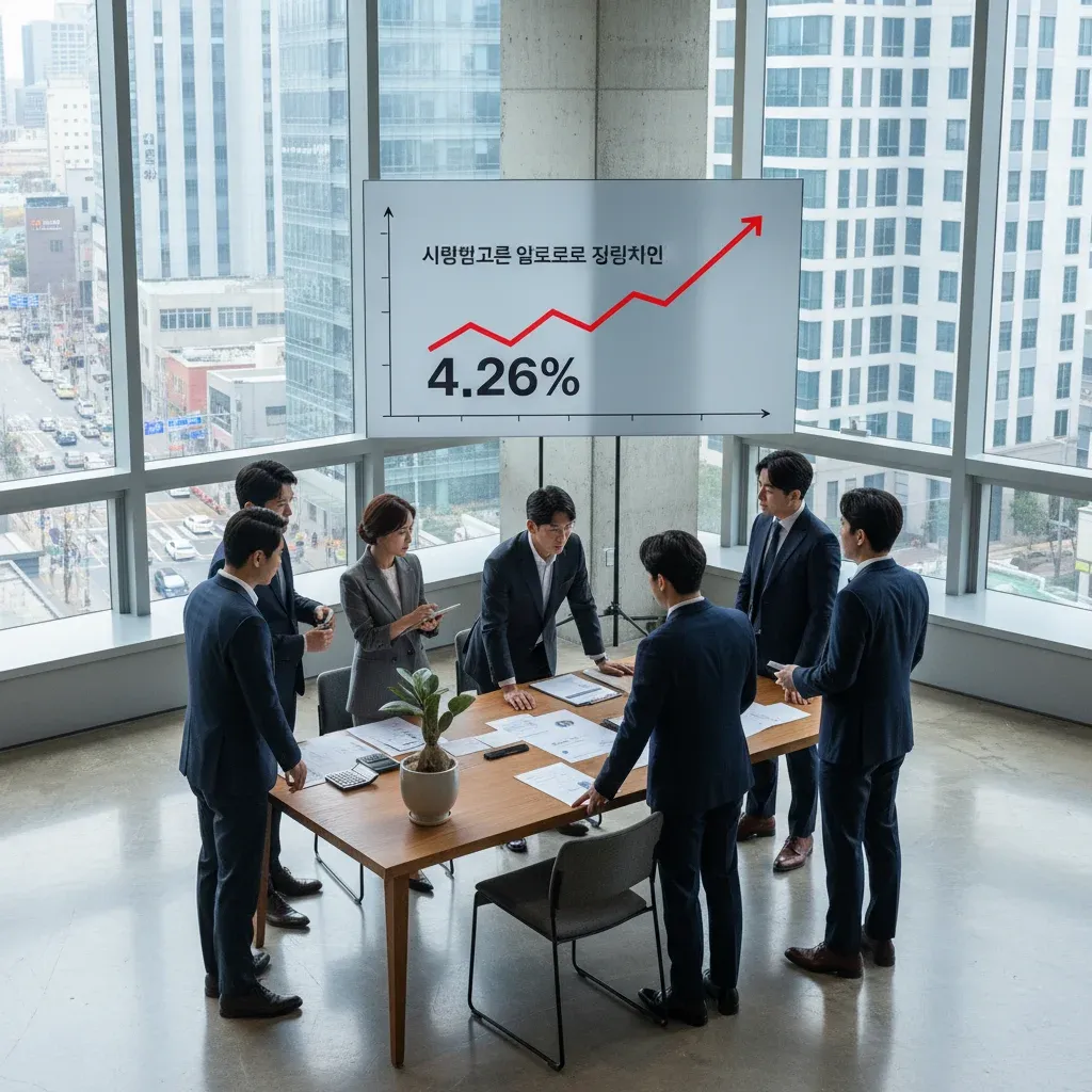 평균 이자율 4.26%의 현실 관련 시각 자료