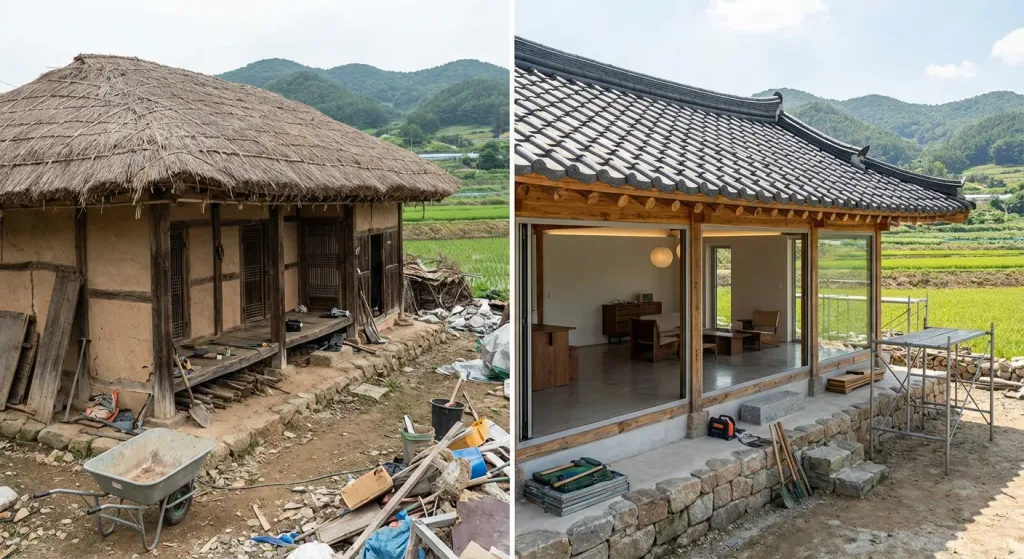 농촌 빈집 리모델링 전후 비교 사진