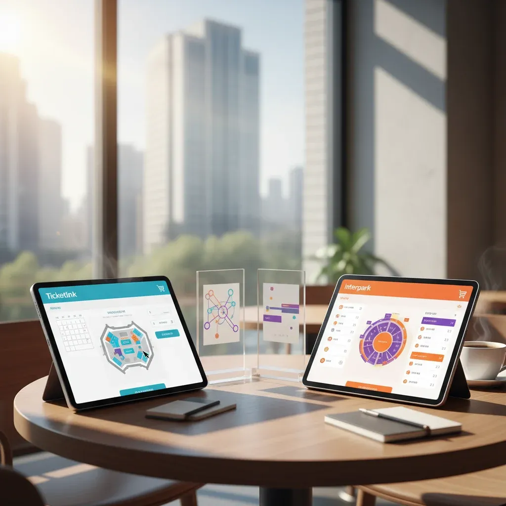 티켓링크 vs 인터파크 예매 시스템 비교 관련 시각 자료