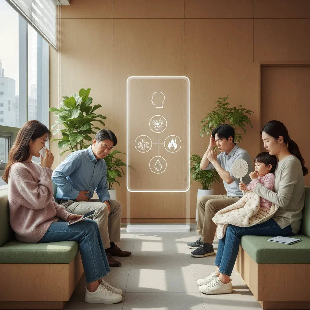 동반되는 다른 증상들 관련 시각 자료