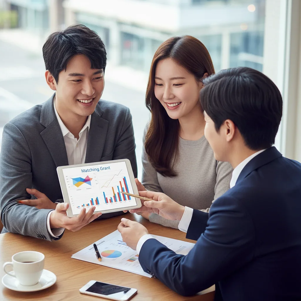 매칭 지원금 받는 방법 관련 시각 자료