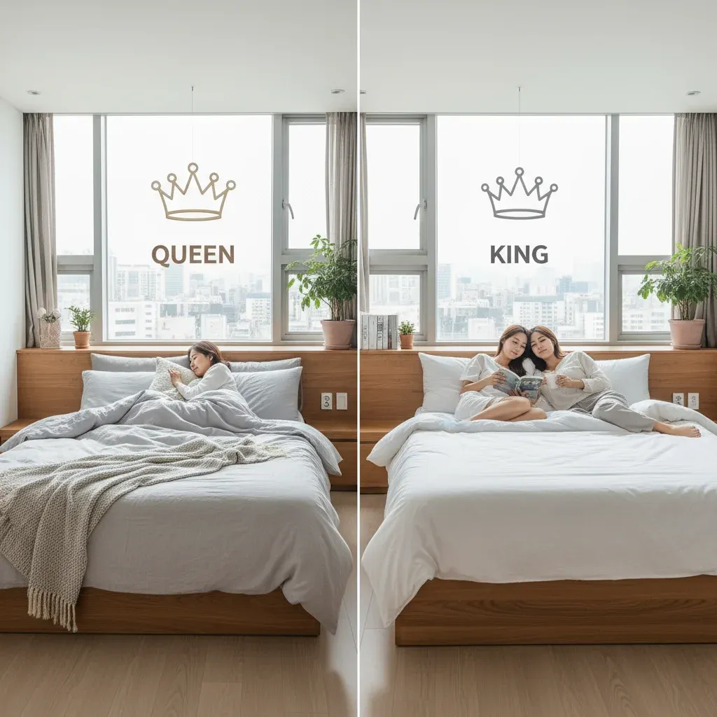 퀸? 킹? 사이즈별 장단점 완벽 분석 관련 시각 자료