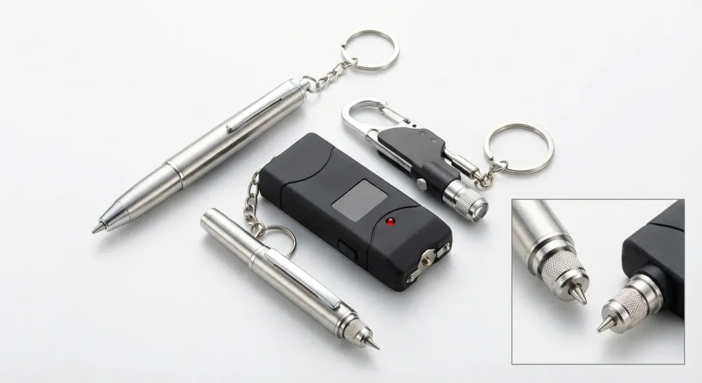 정전기 방지 키링의 다양한 종류와 사용 모습