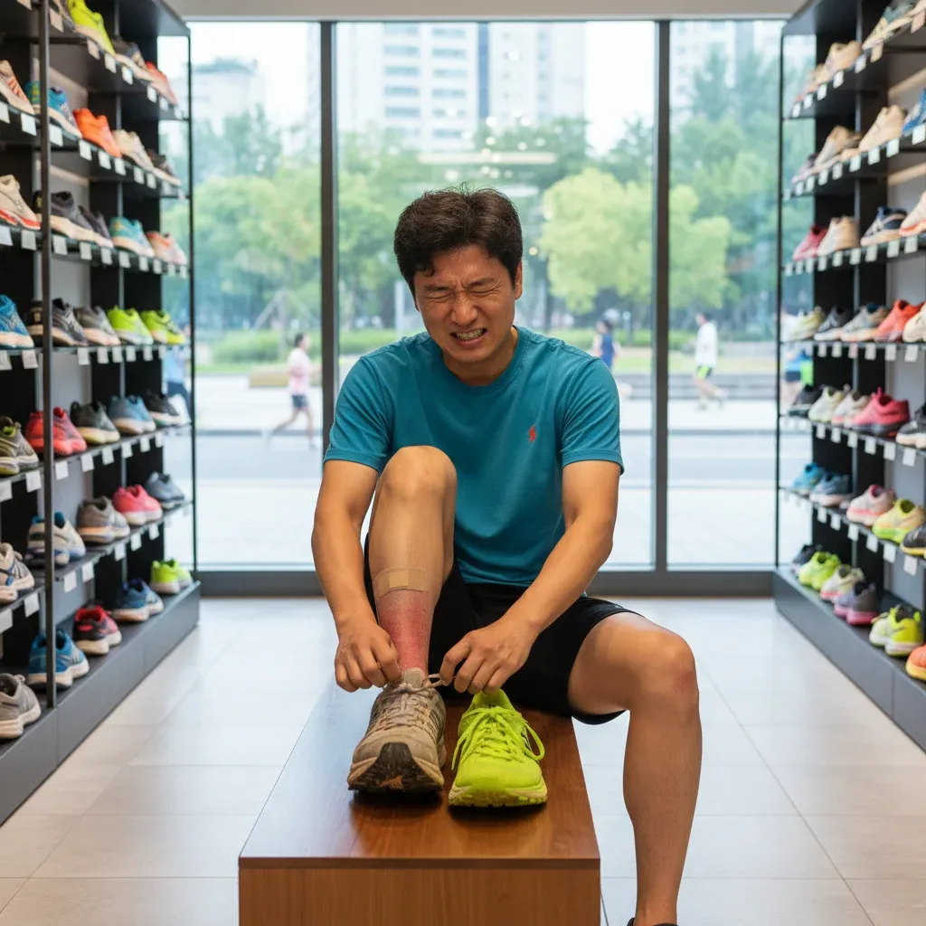 잘못된 러닝화 선택이 가장 큰 문제 관련 시각 자료