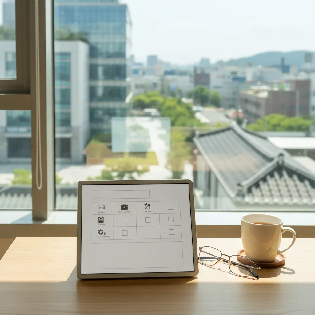 기본 자격 요건 체크리스트 관련 시각 자료