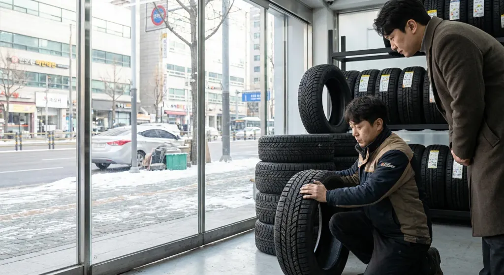 타이어 고무 성분부터 다른 윈터타이어 관련 시각 자료