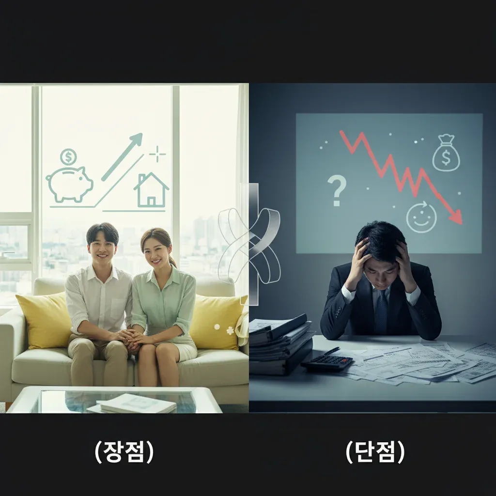 고정금리의 장단점 관련 시각 자료