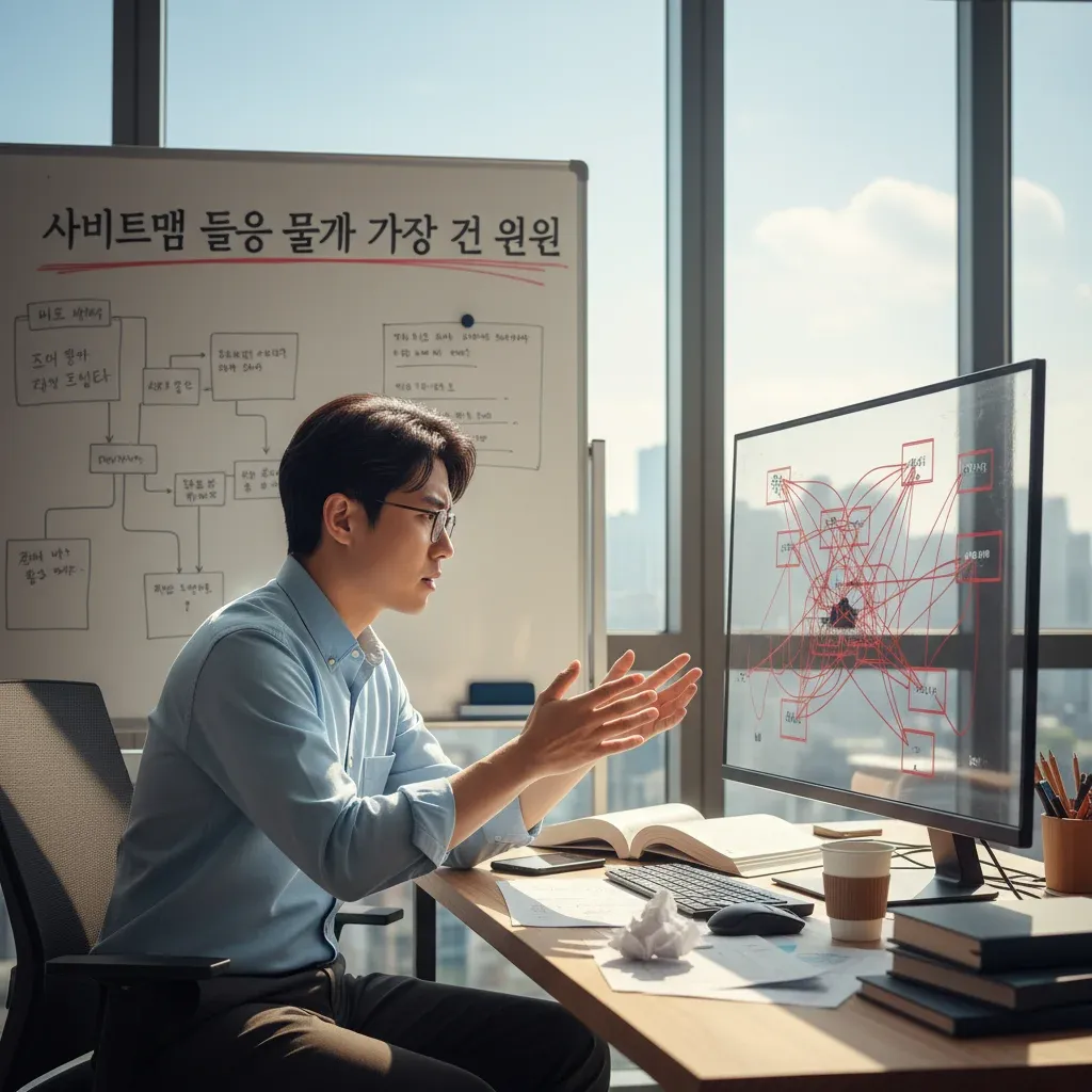 사이트맵 등록 문제가 가장 큰 원인 관련 시각 자료