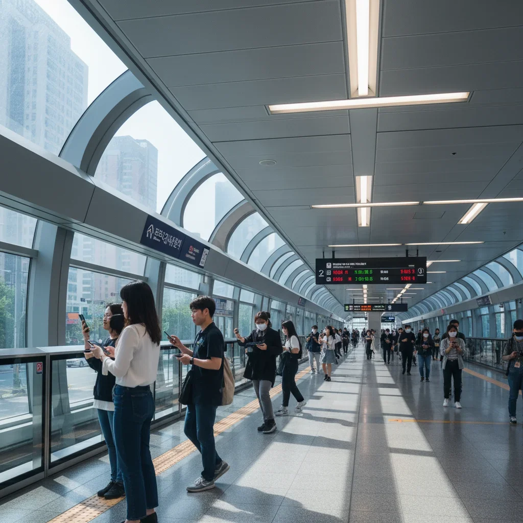 승강장별 현장 예매 타이밍 관련 시각 자료