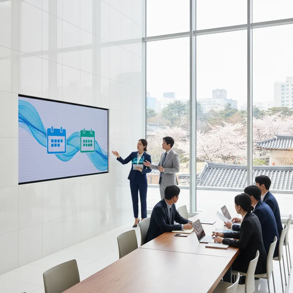 심사 기간과 결과 통보 관련 시각 자료