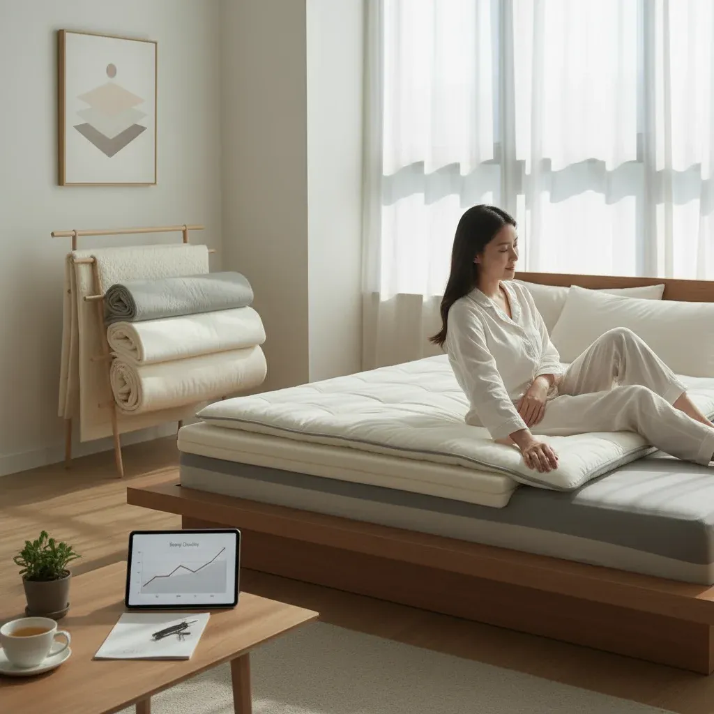 두께 선택이 수면 품질을 좌우한다 관련 시각 자료