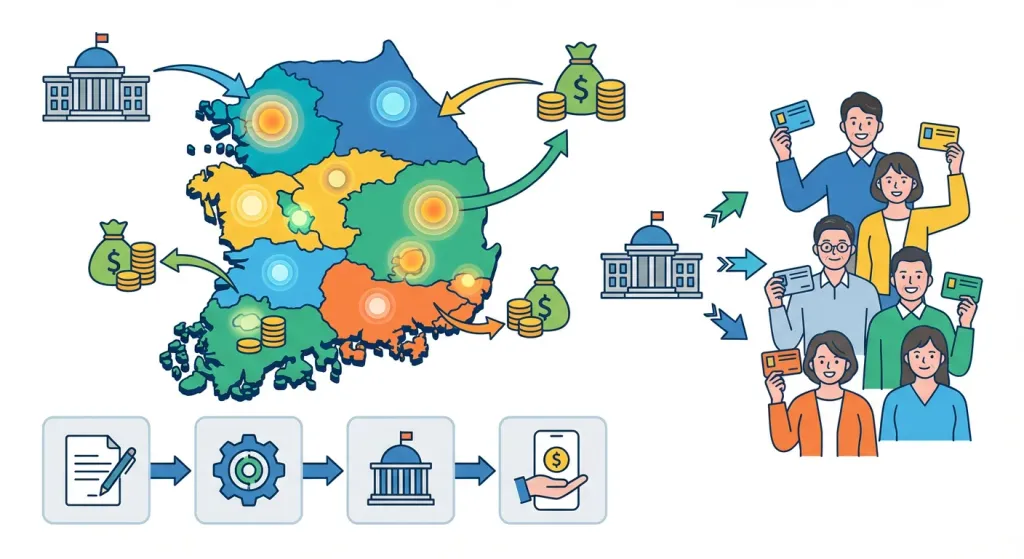 지자체별 설날 민생지원금 지급 현황과 신청 절차