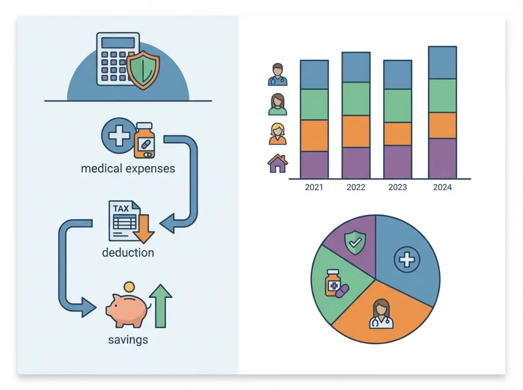 가족 의료비 관리 전략을 보여주는 차트