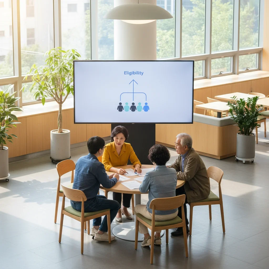 기관 신청 가능 대상 관련 시각 자료
