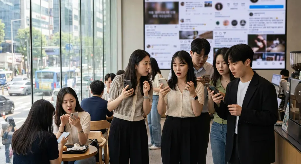 2022년 SNS 게시물이 불러온 파장 관련 시각 자료