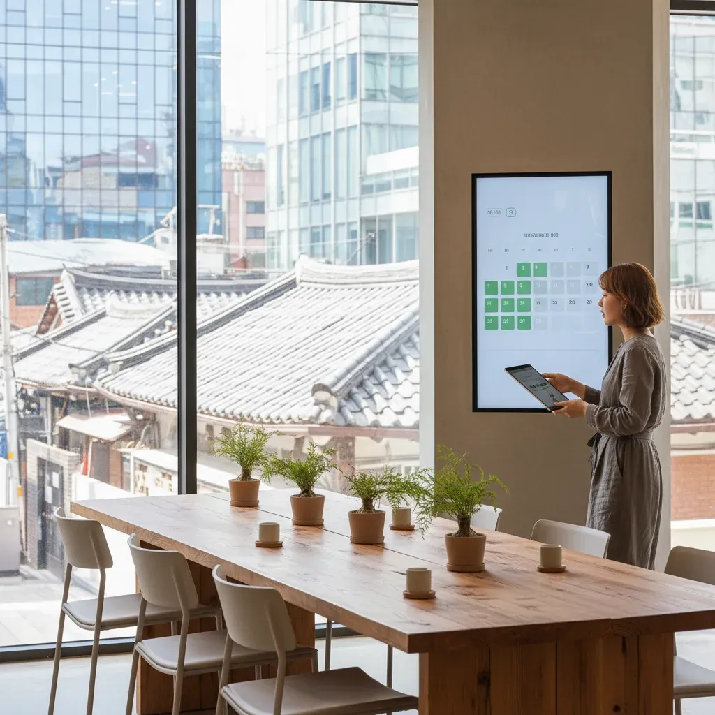 예약 가능 인원과 시기 관련 시각 자료