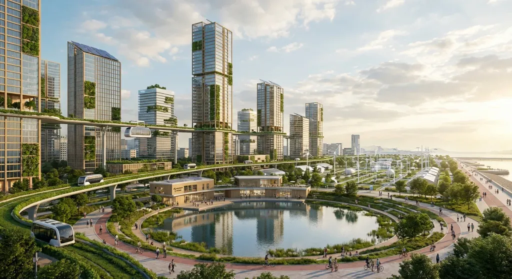 인천 에코메타시티 개발사업의 전체 그림 관련 시각 자료