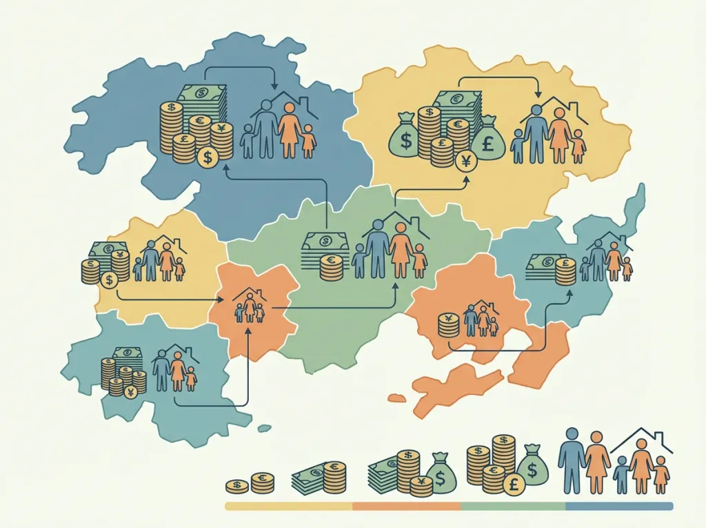 지역별 고유가 피해지원금 지급 금액 비교