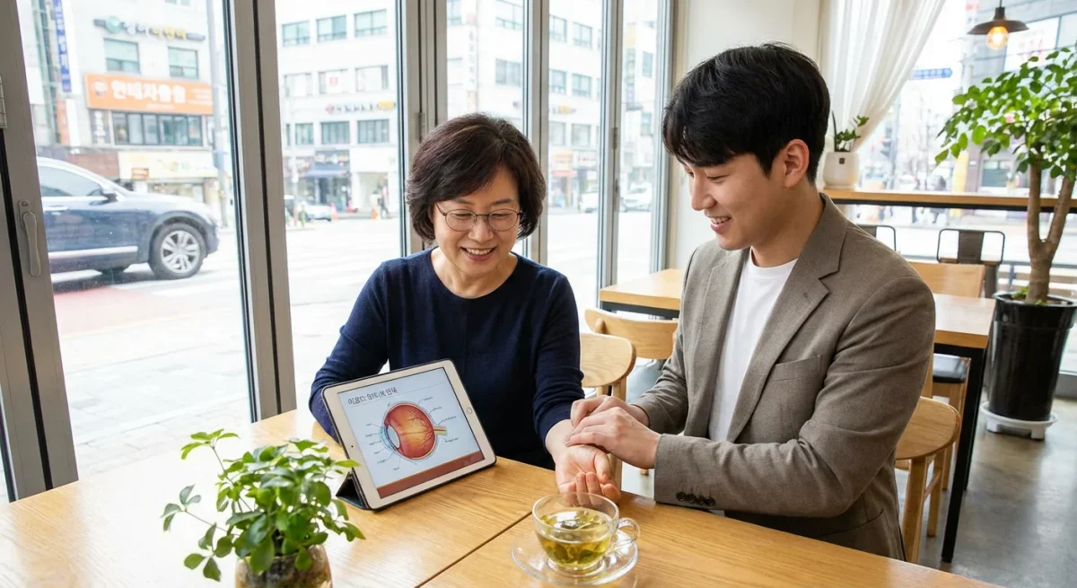 혈액순환과 시력의 관계 관련 시각 자료