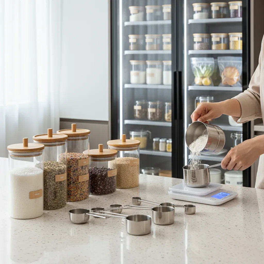 정확한 측정과 보관법 관련 시각 자료