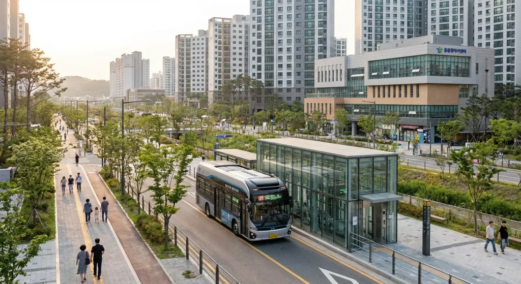 체계적 인프라 구축으로 정주 여건 개선 관련 시각 자료
