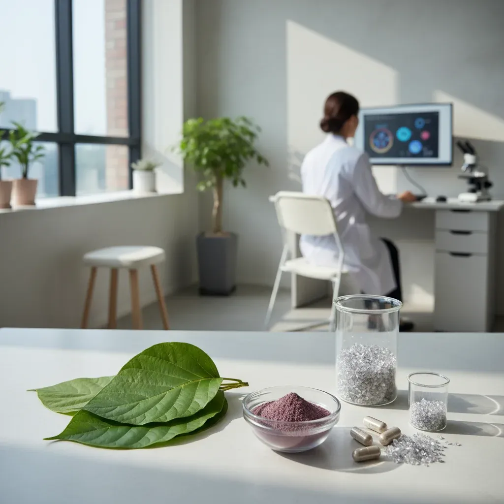 크롬과 바나바잎 추출물의 역할 관련 시각 자료