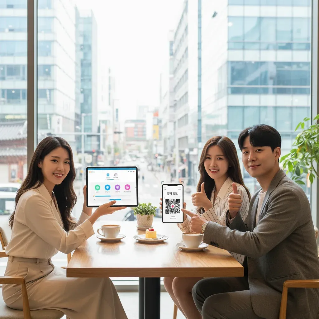 앱을 통한 간편한 참여 시스템 관련 시각 자료