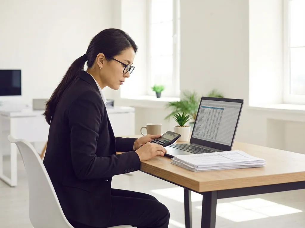 노동절 수당 계산하는 직장인