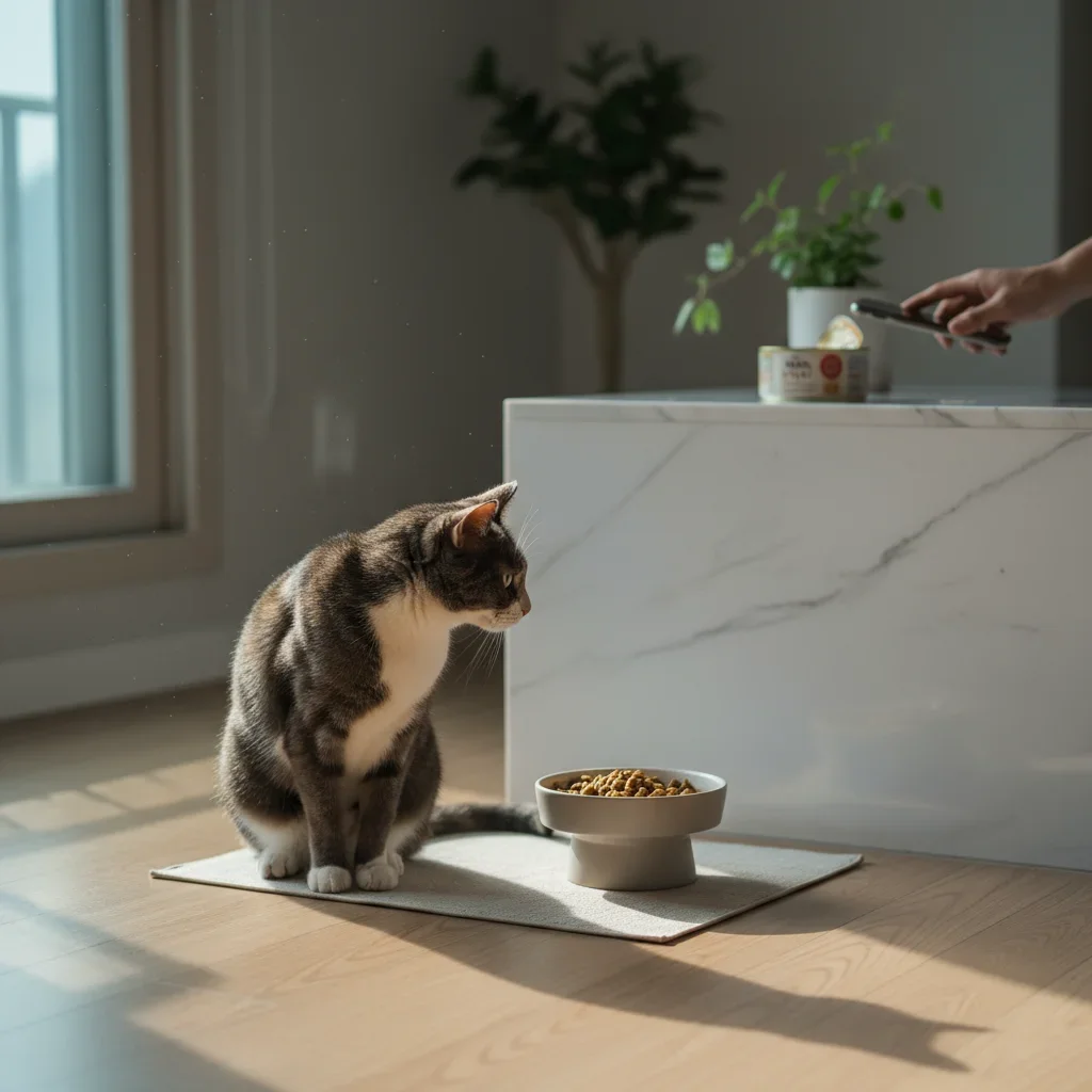 고양이가 갑자기 밥을 거부하는 이유 관련 시각 자료