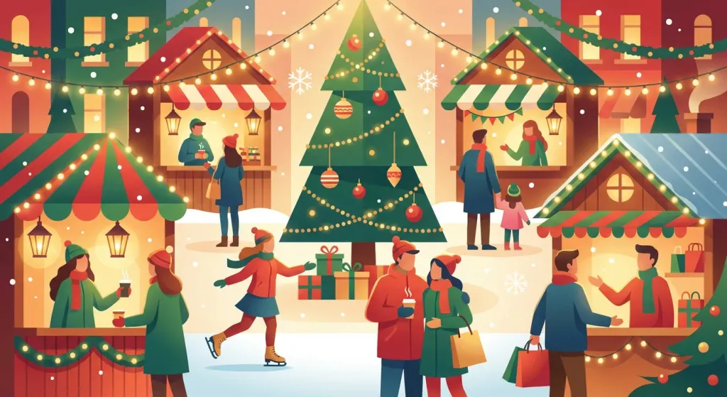 크리스마스 팝업 행사 안내 포스터