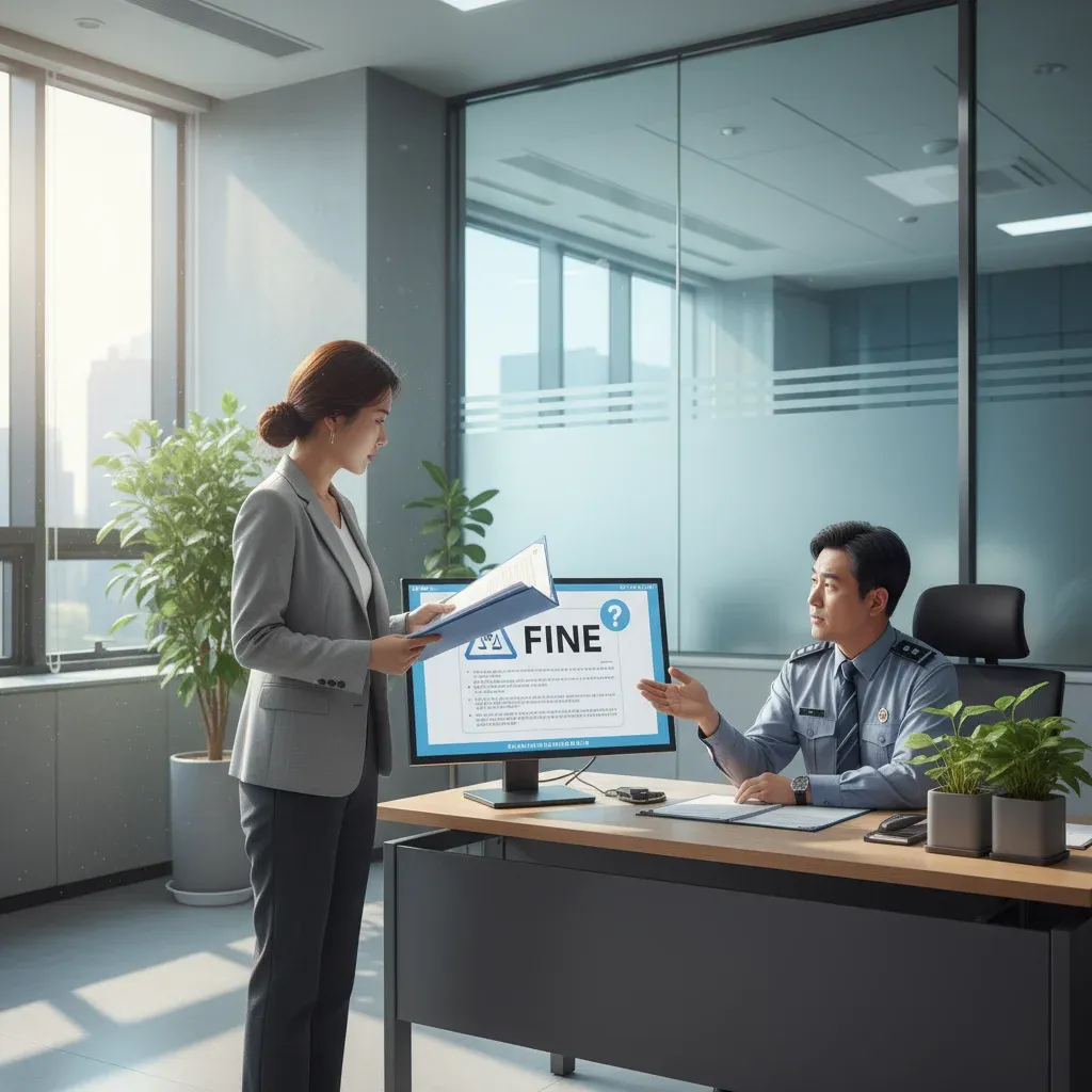 과태료 부과 사유에 이의가 있을 때 관련 시각 자료