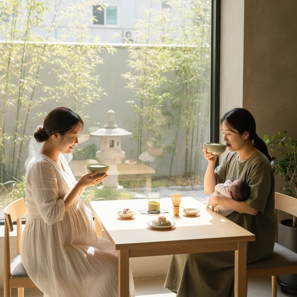 임신부와 수유부의 말차 섭취 관련 시각 자료