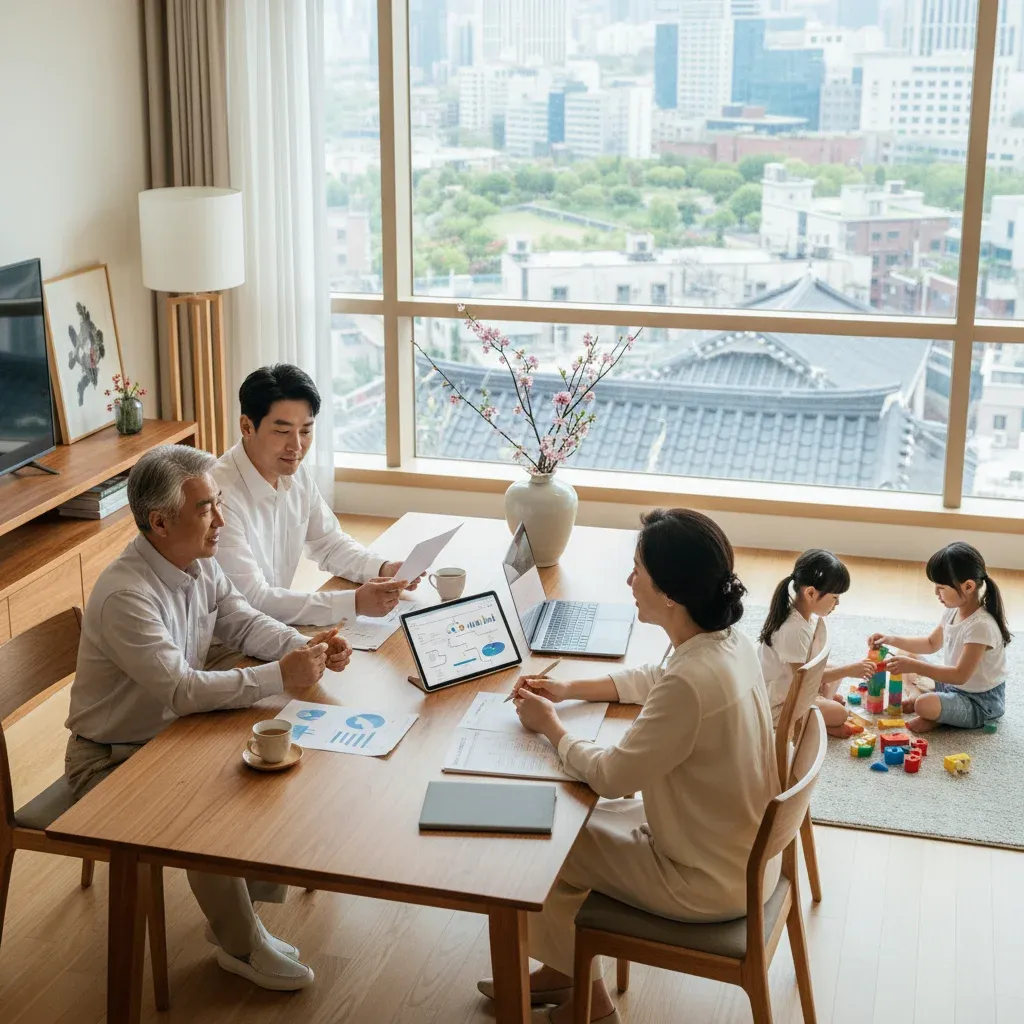 가족 간 재산 분산 전략 관련 시각 자료