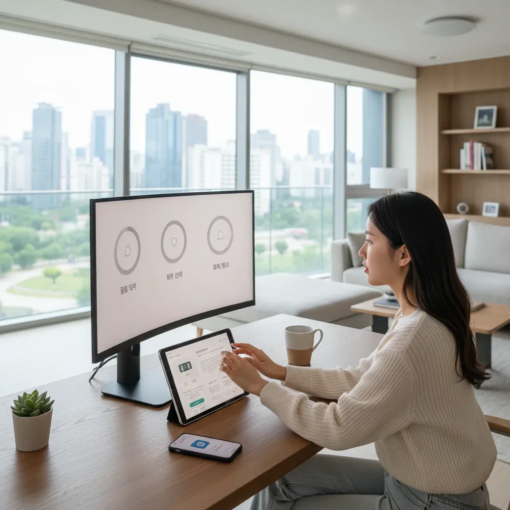 온라인 할인 신청 과정 관련 시각 자료