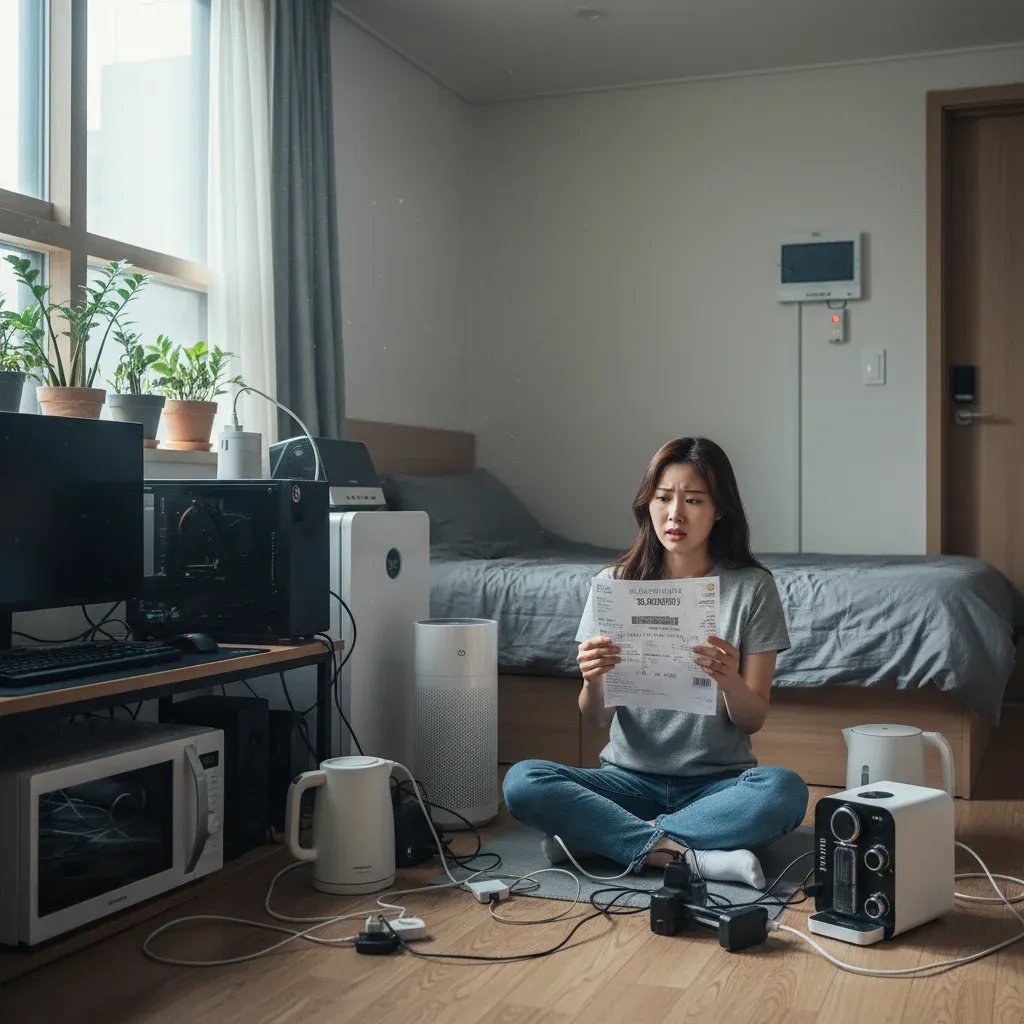 원룸 전기세가 왜 이렇게 나왔을까요? 관련 시각 자료