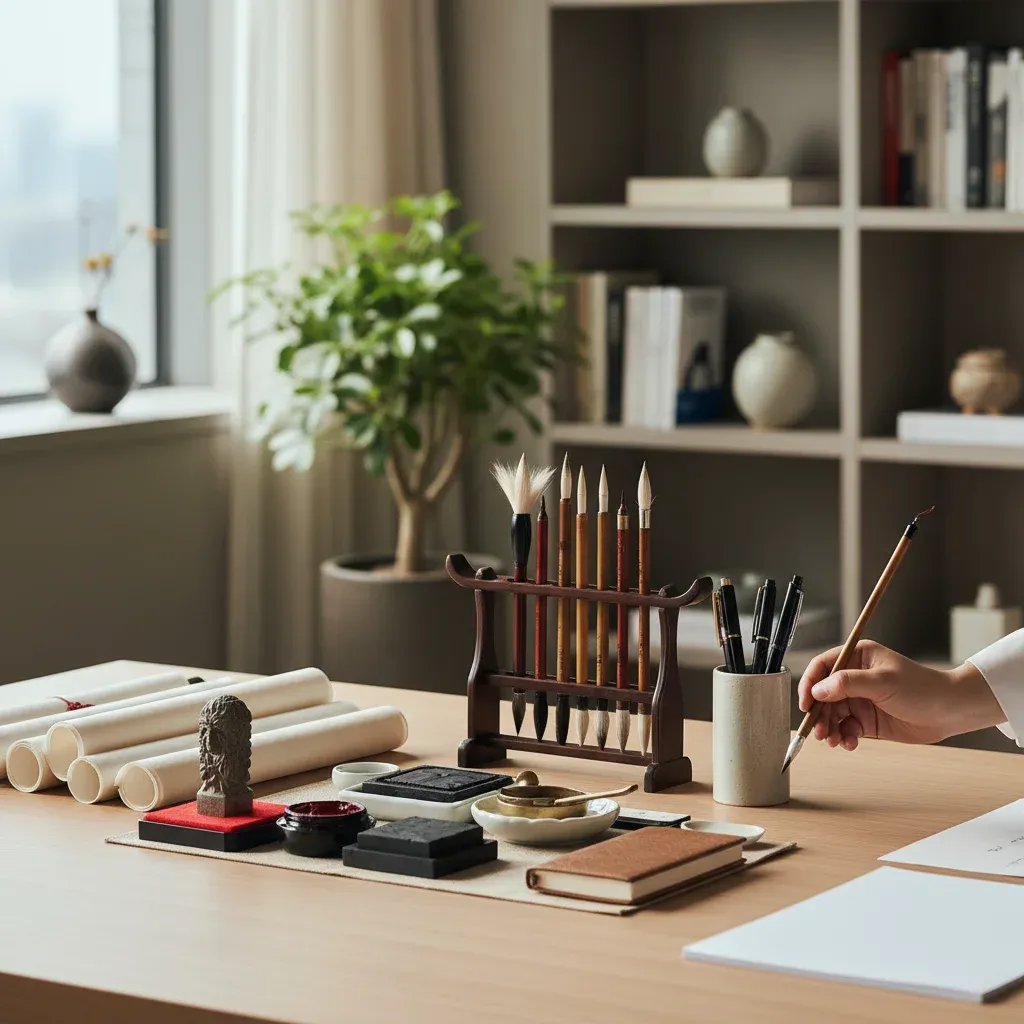 도장과 필기구 준비 요령 관련 시각 자료