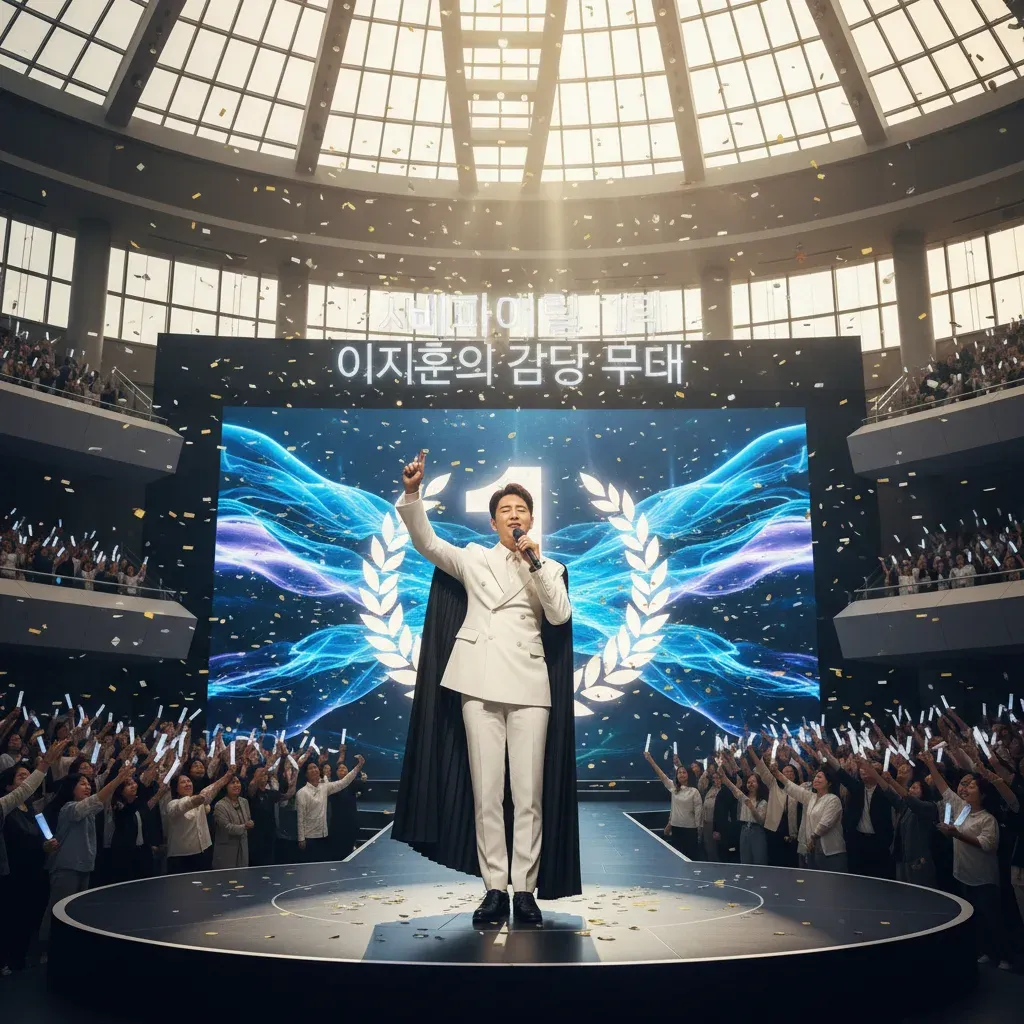 세미파이널 1위 이지훈의 감동 무대 관련 시각 자료