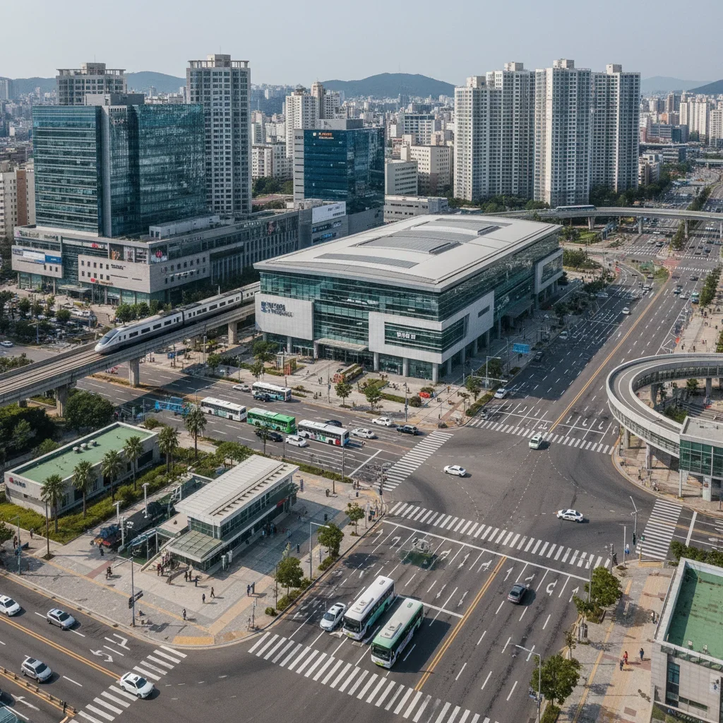 터미널 위치와 주변 교통편 관련 시각 자료