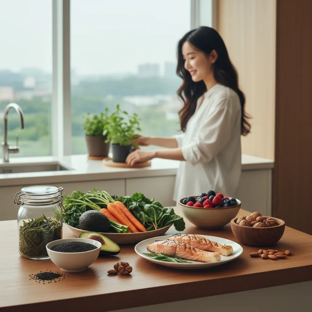 원형탈모 관리, 음식부터 시작하세요 관련 시각 자료